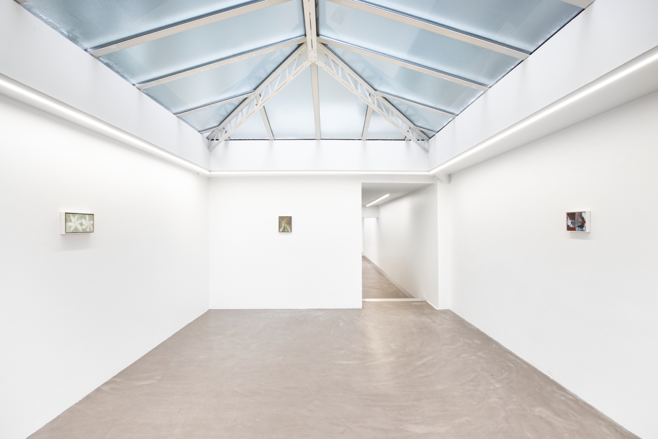 Installation view of Long Light, Bremond Capela, Paris, France, 2025